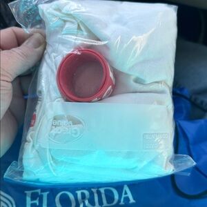 4PC State Farm Set: XL Unisex Shirt, Snap Bracelet, Notes & Florida Bag (NEW)